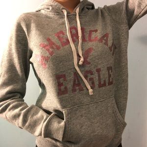 Gray American Eagle Hoodie